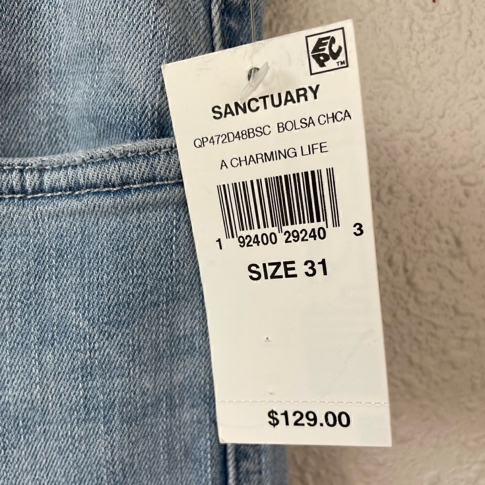 NWT Sanctuary Modern Straight Crop Jeans Size 31 - Picture 4 of 10